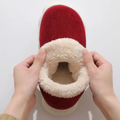 Berlleni - Thick Bottom Plush Cotton-Padded Snow Ankle Booties