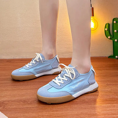 Berlleni - Classic Retro Light Color Matching White Sneakers